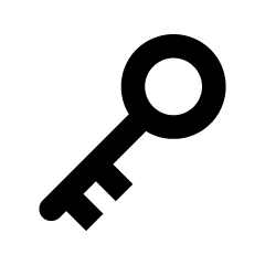 Simple Key Silhouette