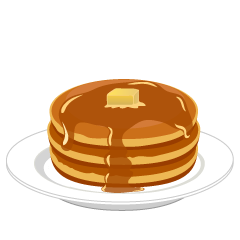 Pancake  on Plate