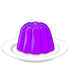Purple Jelly on Plate