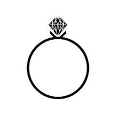 Diamond Ring Silhouette