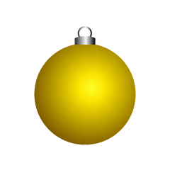 Gold Christmas Ornament