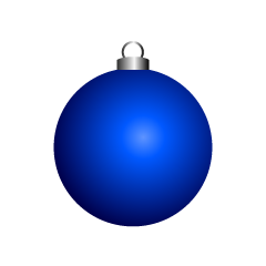 Blue Christmas Ornament