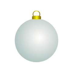 White Christmas Ornament