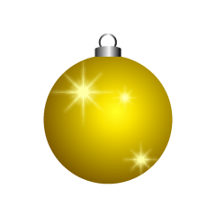 Glittering Gold Christmas Ornament