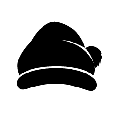 Santa Hat Silhouette