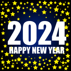 Stars Happy New Year 2024