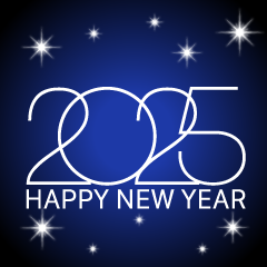 Glitter Happy New Year 2025