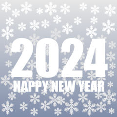 Snow Happy New Year 2024
