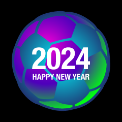 Soccer Happy New Year 2024