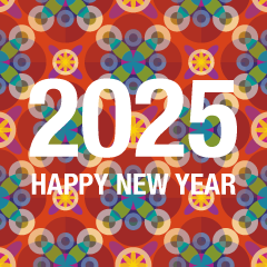 Japanese Pattern Happy New Year 2025
