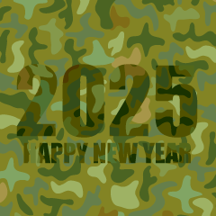 Camouflage Happy New Year 2025