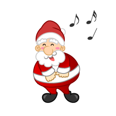 Santa cantando