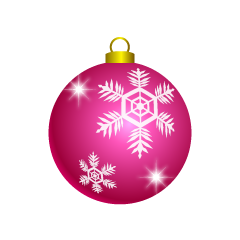 Pink Christmas Ornament