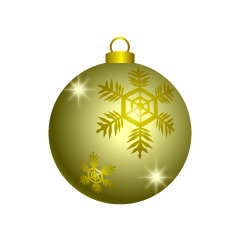 Golden Christmas Ornament