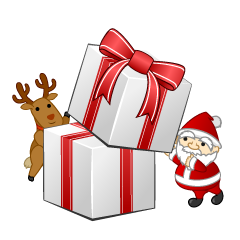 Mini Santa and Present Box