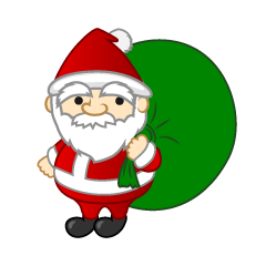 Mini Santa with Gift Bag