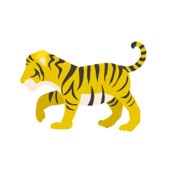 Child Tiger Yellow Silhouette