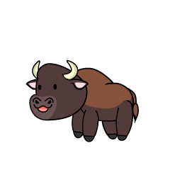 Cute Bison