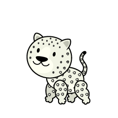 Cute Snow Leopard