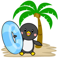 Penguin on the Beach