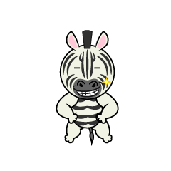 Grinning Zebra