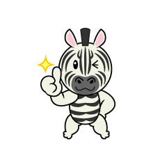 Thumbs up Zebra