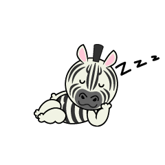 Sleeping Zebra