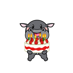 Birthday Hippo