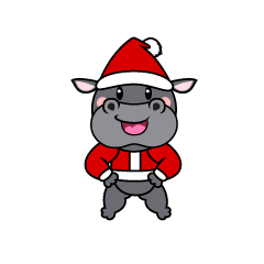 Christmas Hippo