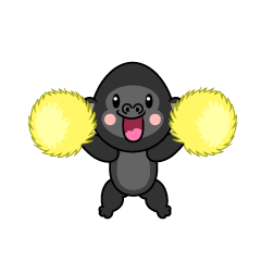 Cheering Gorilla