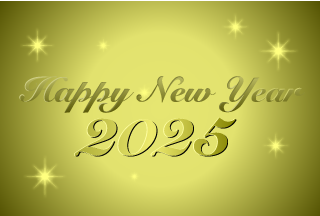 2024 Happy New Year Gold Card