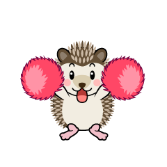 Cheering Hedgehog