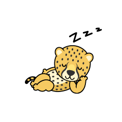 Sleeping Cheetah