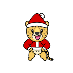 Christmas Cheetah
