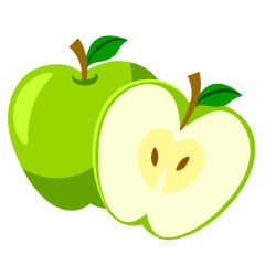 Manzana verde fresca