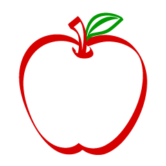 Line Drawing Apple