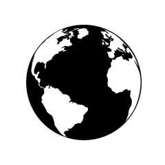 Atlantic Earth Silhouette