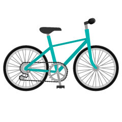 Turquoise Blue Bike