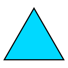 Light Blue Triangle