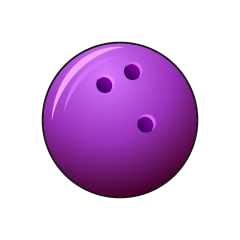 Purple Bowling Ball