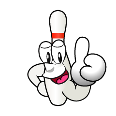 Thumbs up Bowling Pin