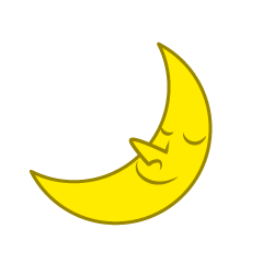 Sleeping Crescent Moon