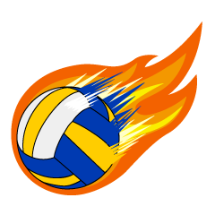 Bola de fuego de voleibol