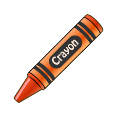 Orange Crayon