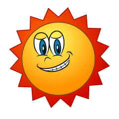 Grinning Sun Character