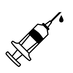 Syringe Black and White