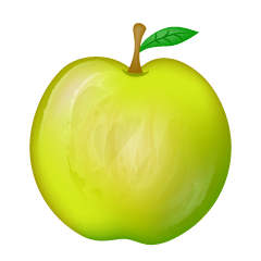 Deliciosa manzana verde