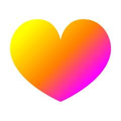 Yellow and Pink Heart