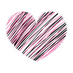 Rough Pink Heart