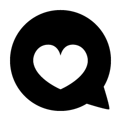 Heart Speech Bubble Silhouette